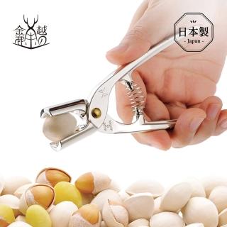 【MIMATSU 金鹿工具】MIMATSU 日製堅果銀杏核桃剝殼鉗/去殼夾-508(廚房剪刀/多功能剪刀/不鏽鋼剪刀)