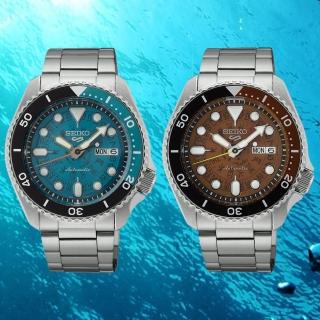 【SEIKO 精工】5 Sports系列 半透明 機械腕錶 母親節 禮物 推薦(SRPJ45K1/SRPJ47K1)