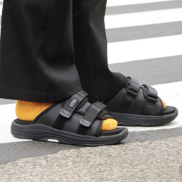 SUICOKE MOTO-RUN OG-332 黑色 魔鬼氈 慢跑鞋底 厚底 拖鞋 SK23332BK