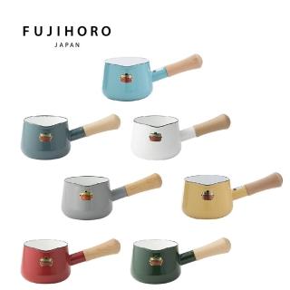 【FUJIHORO 富士琺瑯】Soild經典系列 單柄琺瑯牛奶鍋12cm-0.75L(熱情紅/煙霧藍/天使白)