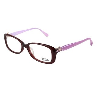 【Vivienne Westwood】英倫經典立體土星款光學眼鏡(紫/咖啡 VW289 02)