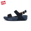 【FitFlop】LULU GLITZ BACK-STRAP SANDALS金屬亮粉後帶涼鞋-女(午夜藍)