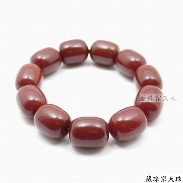 【藏珠家】開運納福紅玉髓鼓珠天珠手鍊