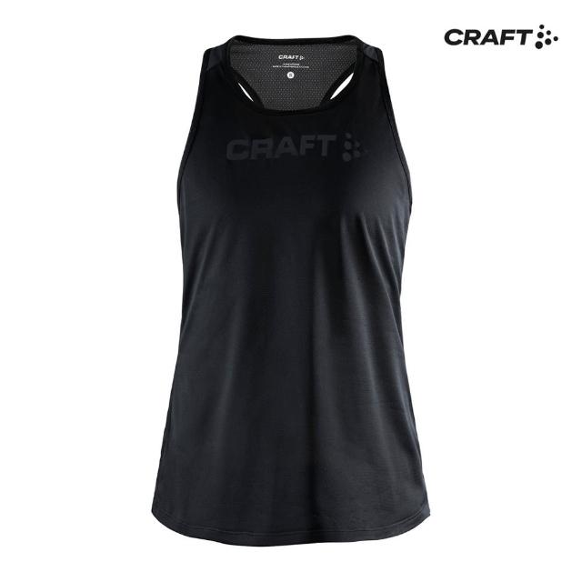 【CRAFT】女 CORE ESSENCE MESH SINGLET W BLACK 運動背心(1908747-999000)