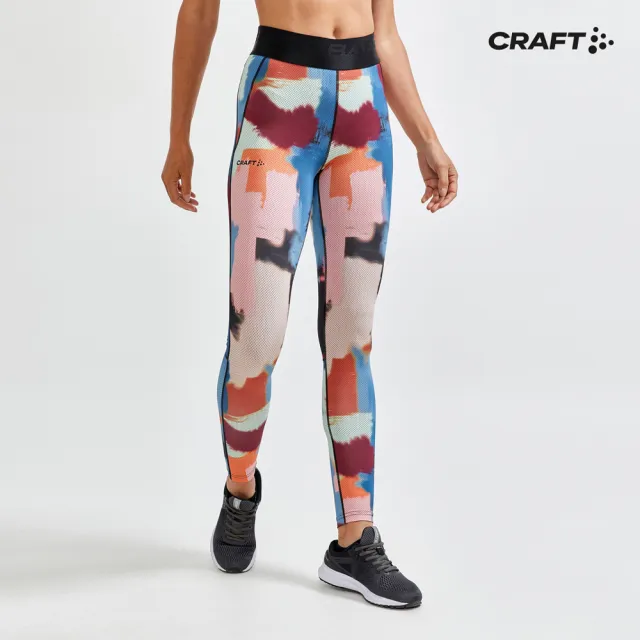 【CRAFT】女 CORE ESSENCE TIGHTS W-P SHADES/MULTI 運動緊身褲(1908772-159007)