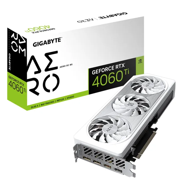 GIGABYTE 技嘉】GeForce RTX 4060 Ti AERO OC 8G(GV-N406TAERO OC-8GD