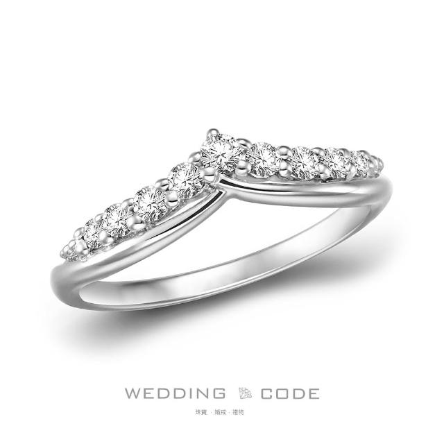 【WEDDING CODE】鉑金 25分鑽石女戒 3905(天然鑽石 母親節 現貨)