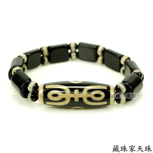 【藏珠家】兩眼金剛杵天珠手鍊