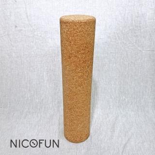 【NicoFun 愛定做】天然軟木 瑜珈柱 瑜珈按摩棒 經絡棒筋膜棒 筋膜放鬆 舒展 紓壓 瑜珈滾輪(45cm)