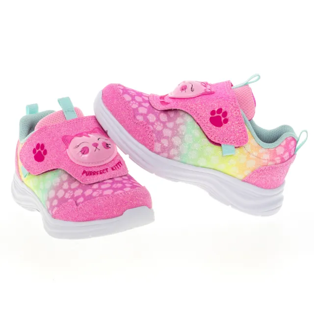 【SKECHERS】女嬰童系列燈鞋 GLIMMER KICKS(302698NPKMT)