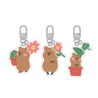 【Quokka n Friends】短尾矮袋鼠 壓克力吊飾 鑰匙圈(闊卡 AirPods 裝飾)