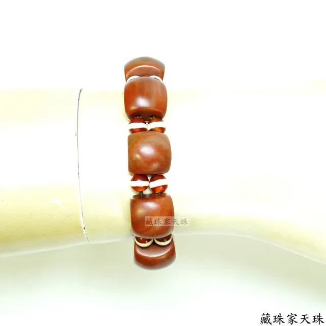 【藏珠家】阿卡板珠天珠手鍊-3