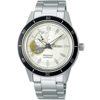 【SEIKO 精工】presage 60年代復古機械腕錶 禮物 母親節(4R39-00Z0S/SSA423J1)
