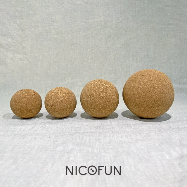 【NicoFun 愛定做】yoga瑜珈球 軟木 按摩球 筋膜球 口袋筋膜球 軟球 遊戲球 握力球 穴位點按壓(直徑10cm)