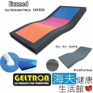 【海夫健康生活館】Geltron Exceed 固態凝膠照護床墊 抗菌床套(KEW-91H150)