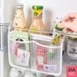【JIAGO】冰箱懸掛式雙格收納網袋