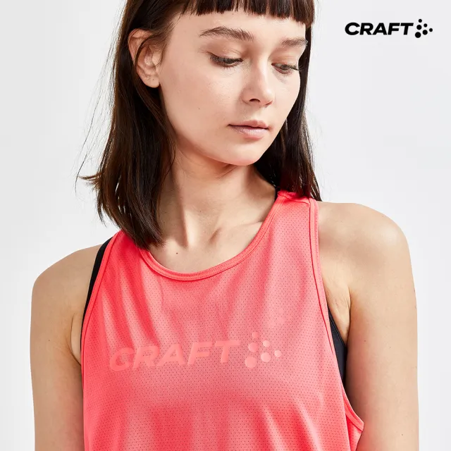 【CRAFT】女 CORE ESSENCE MESH SINGLET W CRUSH 運動背心(1908747-410000)