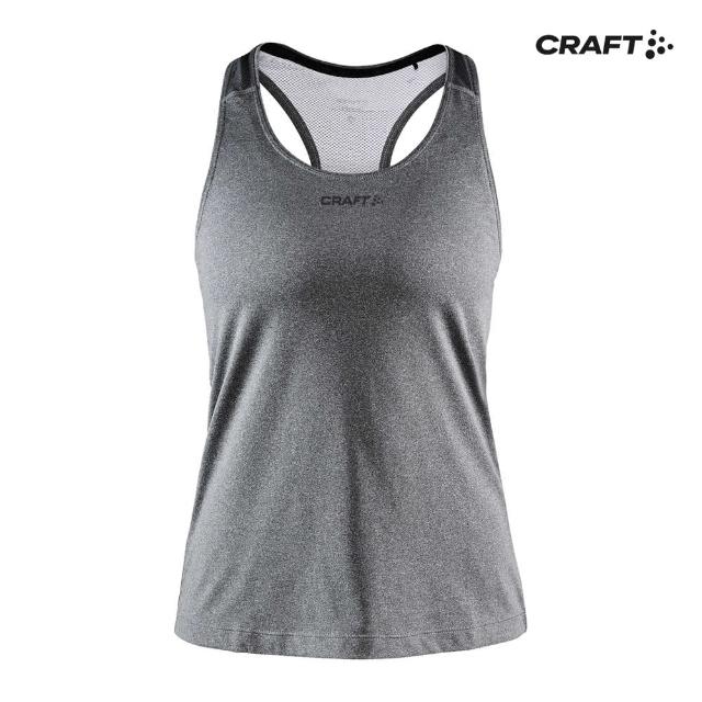 【CRAFT】女 ADV ESSENCE SINGLET W DK GREY MELANGE 運動背心(1908770-975000)