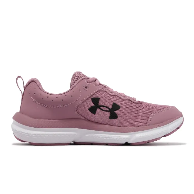 【UNDER ARMOUR】慢跑鞋 Charged Assert 10 女鞋 粉 白 緩震 回彈 運動鞋 路跑 UA(3026179600)