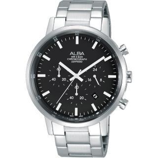 【ALBA】雅柏錶 Prestige 時尚三眼計時腕錶(VD53-X296D/AT3D33X1-42mm)