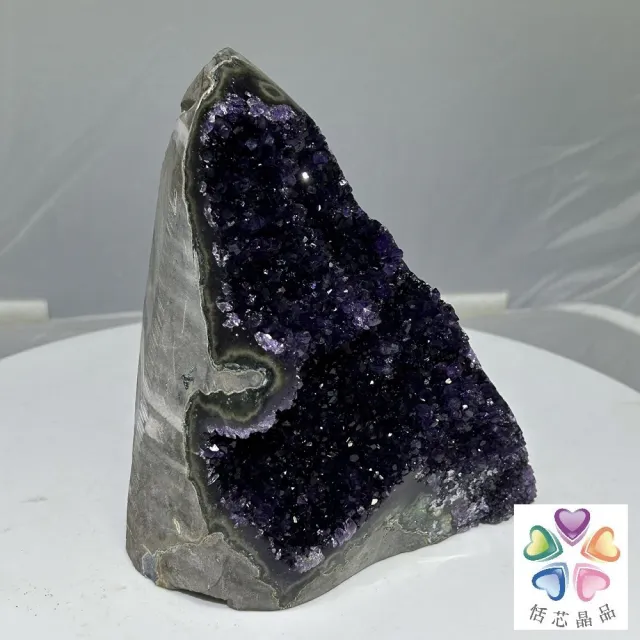 【恬芯晶品】天然頂級烏拉圭紫晶鎮A+16(天然頂級烏拉圭紫晶鎮帝王紫水晶招財開運風水財運業績財位)