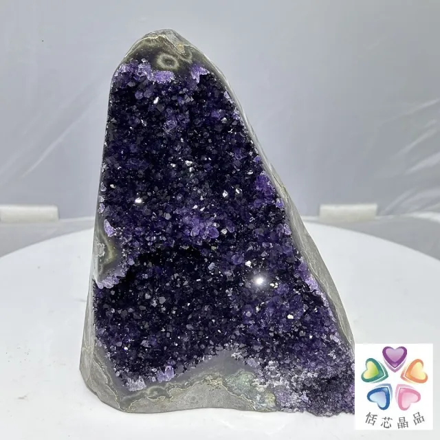 【恬芯晶品】天然頂級烏拉圭紫晶鎮A+16(天然頂級烏拉圭紫晶鎮帝王紫水晶招財開運風水財運業績財位)