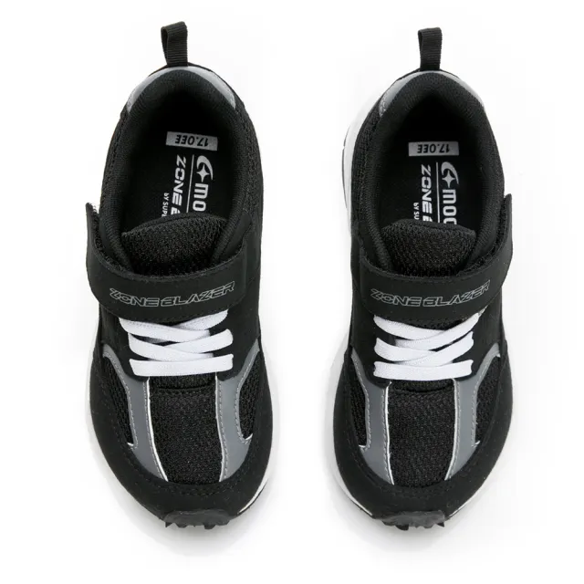 【MOONSTAR 月星】童鞋究極系列-2E寬楦競速鞋(黑)