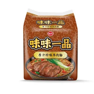 【味丹】珍味牛肉麵 3入/袋 185g/包(泡麵)