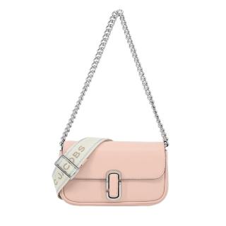 【MARC JACOBS 馬克賈伯】THE J MARC MINI牛皮翻蓋兩用包(迷你/玫瑰粉)