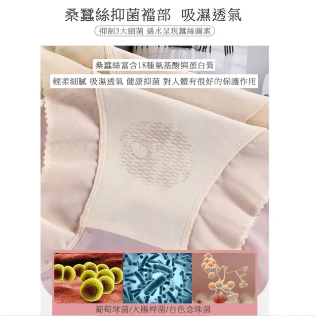 【Everyday select】5件組-大尺碼蠶絲抑菌冰絲內褲XL-3XL涼感輕薄裸感抗菌