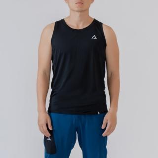 【TAKODA】Wi 環保機能速乾無袖背心 男款 黑色(輕量透氣/排汗速乾/抗菌吸臭)