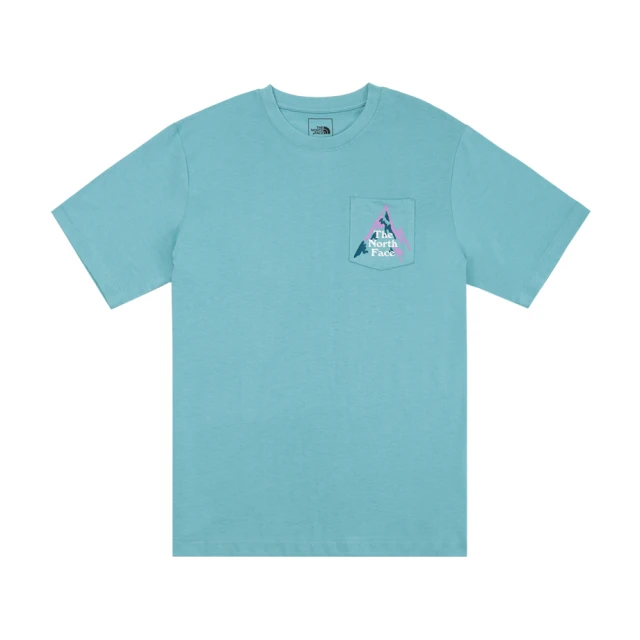 The North Face 北臉 上衣 男款 短袖上衣 運動 M S/S MTN POCKET TEE 藍 NF0A81MVLV2