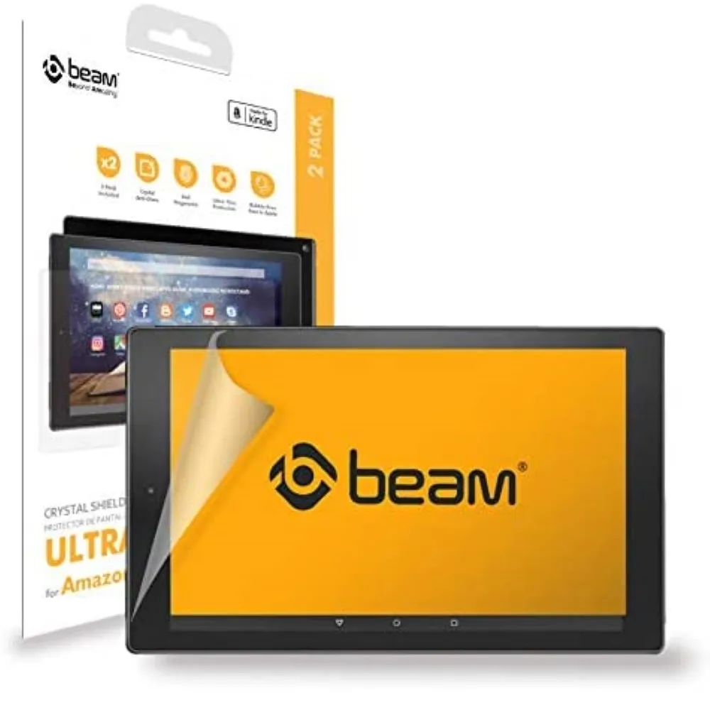 【BEAM】Amazon Kindle Fire 10 2019 亞馬遜電子書高清透明螢幕保護貼(超值2入裝)