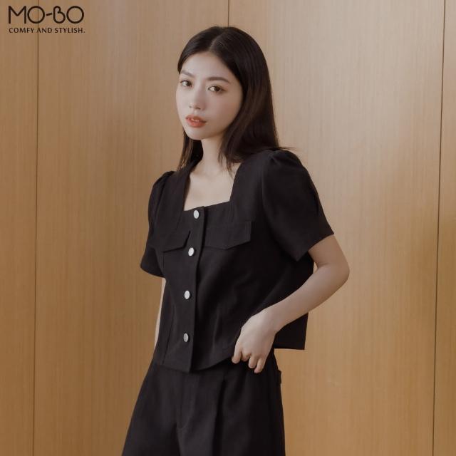 【MO-BO】方領拋袖短版上衣