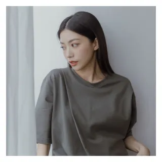 【MO-BO】MIT清爽抗菌簡約中性打褶T恤
