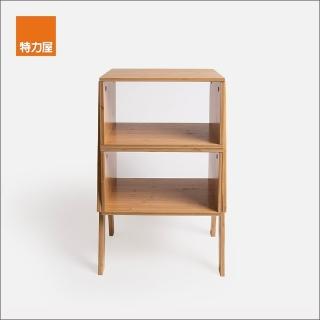【特力屋】組合 可堆疊竹框層架 竹本色 2入