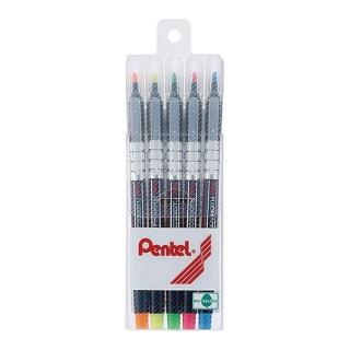 【Pentel 飛龍】螢光筆 5色/組 S512-5