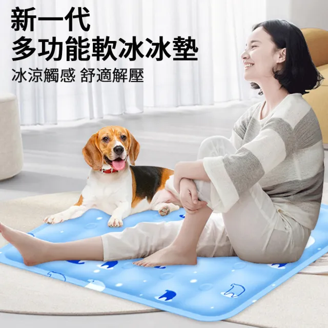 【Nil】夏天多功能軟冰冰墊 汽車車載冰涼坐墊 辦公室清涼椅墊 寵物涼感降溫墊 筆電散熱墊