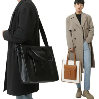 【MoonDy】托特包 韓國包包 精品包包 手提包 肩背包 斜背包 側背包 托特包男 男包 男生包包  黑色包包