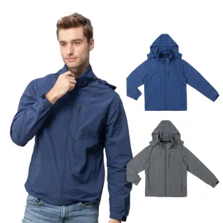 【SASAKI】抗紫外線速乾功能休閒單層夾克-帽子可拆式-男-兩色任選