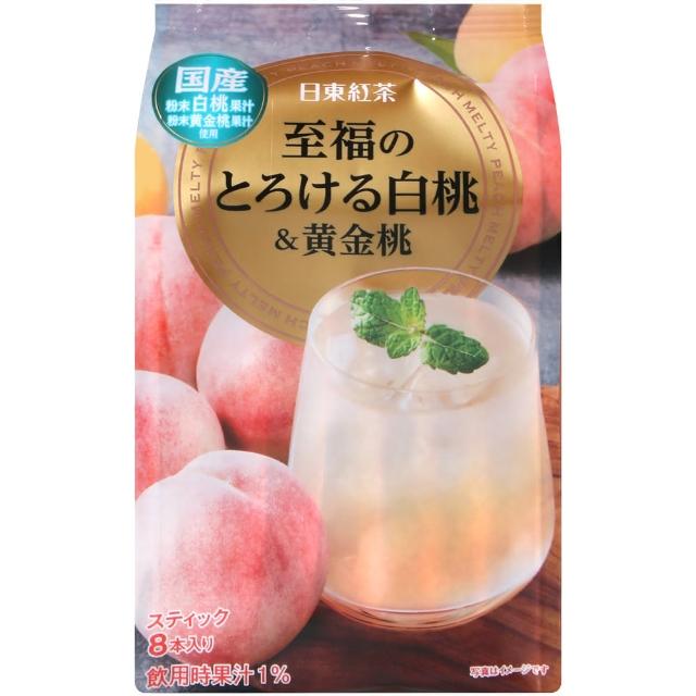 【日東紅茶】至福白桃&黃金桃沖泡飲(11g x8入/袋)