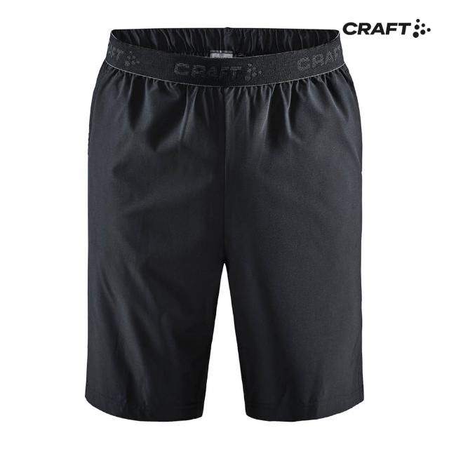 【CRAFT】男 CORE ESSENCE RELAXED SHORTS M-BLACK 運動短褲(1908735-999000)