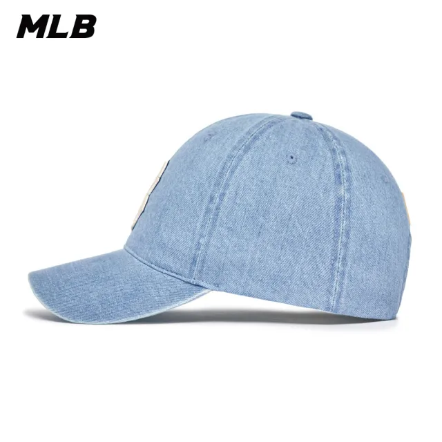 【MLB】N-COVER 牛仔丹寧可調式軟頂棒球帽 波士頓紅襪隊(3ACPD013N-43SBL)