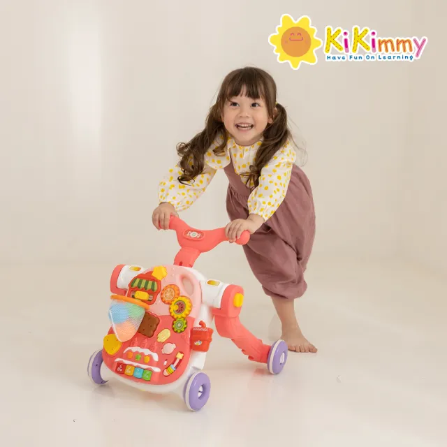 【kikimmy】五合一聲光益智成長型玩具(搖搖馬/學步車/滑步車/滑板車/學習桌)