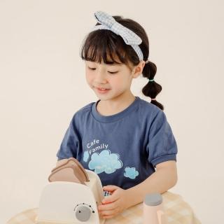 【OB 嚴選】咖啡廳家族可愛GaBi印花純棉短袖TEE童裝 《QA1685》