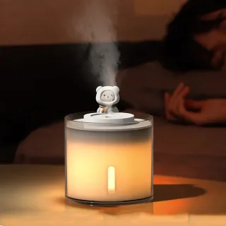 【OMG】mini小熊氛圍燈加濕器 香薰霧化水氧機 熏香機 250ml