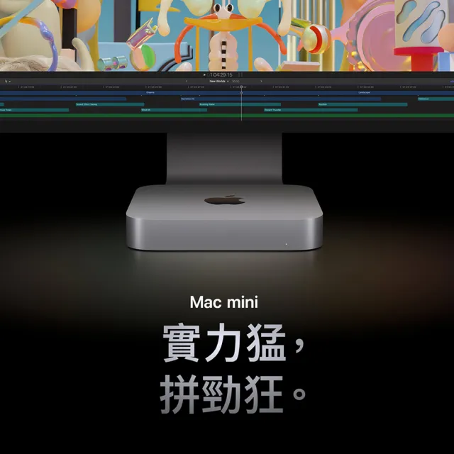 Apple 羅技無線滑鼠★Mac mini M2晶片 8核心CPU 與 10核心GPU 8G/512G SSD