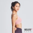 【Mollifix 瑪莉菲絲】A++活力自在雙肩帶舒適BRA、瑜珈服、無鋼圈、開運內衣(粉+燕麥)