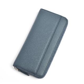 【巴黎精品】現貨+預購 零錢包真皮手拿包(時髦大容量風琴卡包長夾女錢包10色a1aj3)