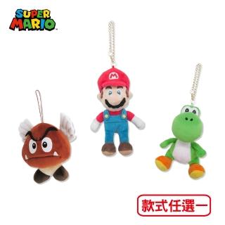 【Nintendo 任天堂】任天堂原廠授權角色娃娃 - Switch 耀西 / 瑪利歐 / 飛行慄寶寶 吊飾 娃娃 任選一(S)